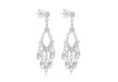 Sterling Silver Filigree Drop Earrings 