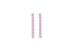 SILVER 8STN PINK DROP EARRing