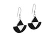 SILVER BLK DEO DROP EARRing