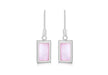 SILVER RET PINK MOP DROP EARR9