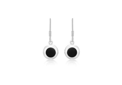 Sterling Silver Onyx Drop Earrings