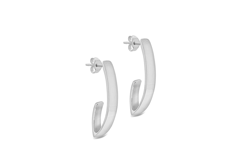 SILVER V SHAPE DROP EARRing