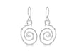 SILVER RND SPIRAL WIRE DROP ER9