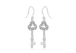 SILVER MEDIUM KEY DROP EARRing