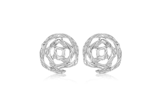 SILVER SWIRL STUD EARRing