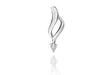 Sterling Silver Zirconia  Open-Heart Pendant