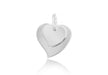 Sterling Silver 23mm x 29mm Double-Heart Pendant