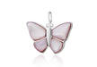 Sterling Silver Pink Mother of Pearl Butterfly Pendant