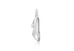 Sterling Silver Pink Zirconia  Shoe Pendant