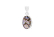 Sterling Silver Oval Shell Pendant