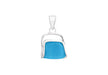 Sterling Silver Blue Handbag Pendant