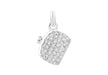 Sterling Silver Crystal Bag Pendant