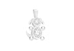 Sterling Silver Zirconia  Puppy Pendant