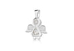 Sterling Silver Zirconia  Angel Pendant