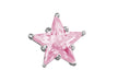 Sterling Silver Pink Zirconia  Star Slider Pendant