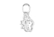 Sterling Silver Boy Girl and Flower Pendant