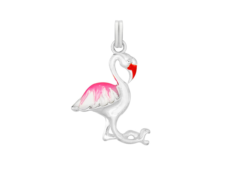 Sterling Silver Flamingo Pendant