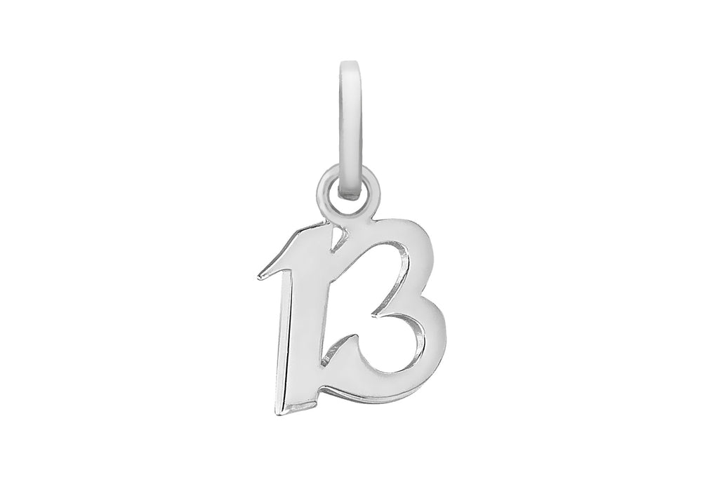 Sterling Silver '13' Pendant