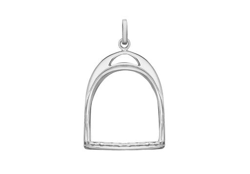 Sterling Silver 20mm x 31mm Stirrup Pendant