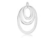 SILVER 3OVAL CutOCut Pendant