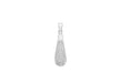 Sterling Silver 8.4mm x 31mm Diamond Cut Teardrop Pendant