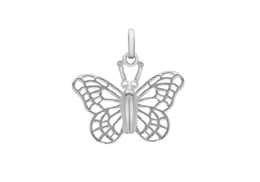 Sterling Silver Filigree Butterfly Pendant