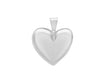 Sterling Silver 37mm x 37.6mm Puffed Heart Pendant