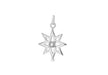 Sterling Silver Zirconia  14.9mm x 21.5mm CutoCut-Star Pendant