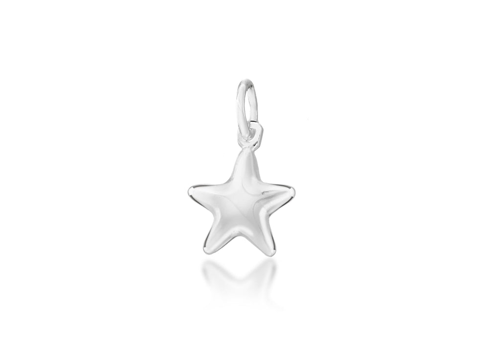 Sterling Silver 11mm x 17mm Star Pendant