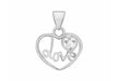 SILVER Zirconia  LOVE Pendant