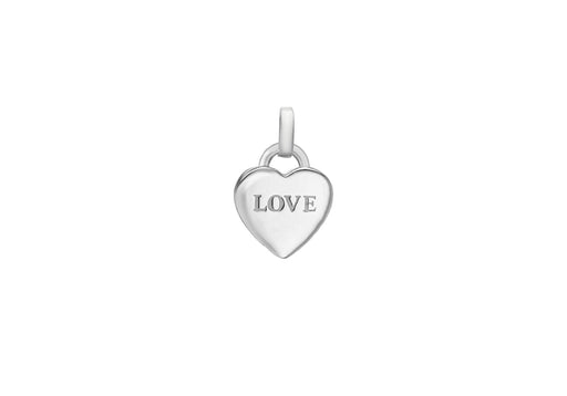 Sterling Silver 'LOVE' Heart Pendant