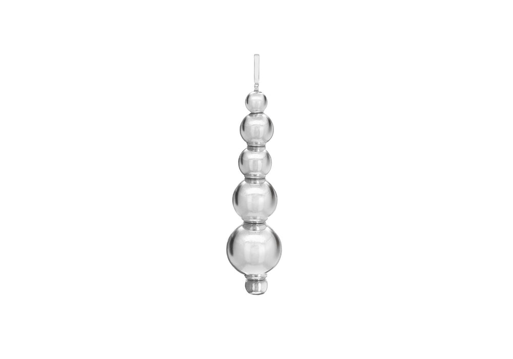 Sterling Silver 4mm - 10mm Graduated Balls Pendant