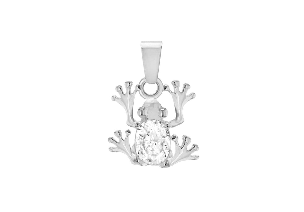 cSILVER FROG PENDANT