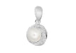 Sterling Silver Knot and Pearl Pendant