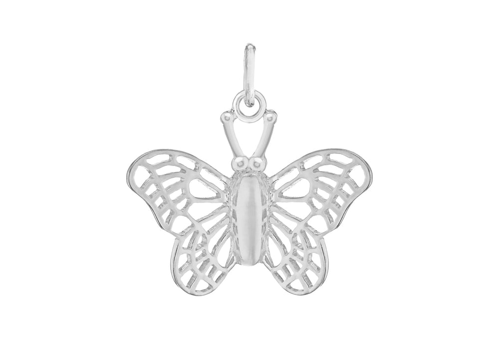 SILVER FILIGREE B/FLY Pendant