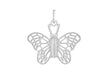 SILVER FILIGREE B/FLY Pendant