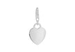 SILVER POLISHED HEART LOBS RM9