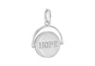 SILVER LOVE+HOPE SPINNER Pendant