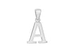 Sterling Silver 12.4mm x 20.5mm 'A' Initial Pendant