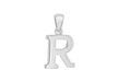 Sterling Silver 11.6mm x 20.5mm 'R' Initial Pendant