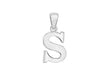 Sterling Silver 10.1mm x 21mm 'S' Initial Pendant