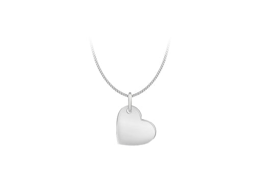 Sterling Silver 12mm x 17mm Polished Heart Pendant