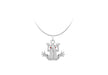 Sterling Silver 18.3mm x 22.5mm Red-Eyed Frog Pendant