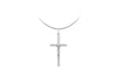 Sterling Silver 15.7mm x 31.7mm Crucifix  Pendant