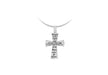 Sterling Silver 20mm x 34mm Serenity Prayer Cross Pendant