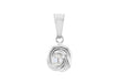 Sterling Silver Fresh Water Pearl 9mm Knot Pendant