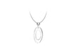 Sterling Silver Oval Polished Pendant 