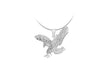 Sterling Silver 35.3mm x 28mm Eagle Pendant