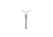 Sterling Silver 7.8mm x 49mm Four Strand Tassel Pendant