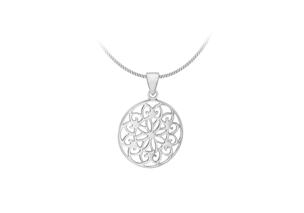 Sterling Silver 20.6mm CutoCut Disc Pendant